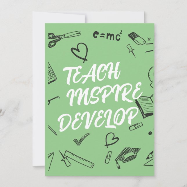 TEACH INSPIRE DEVELOP Teacher Card (Front)