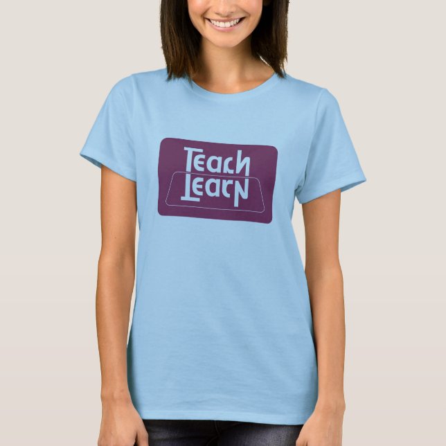 Teach/Learn Optical Illusion T-Shirt (Front)