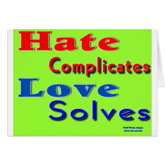 Teach love cards (Front Horizontal)