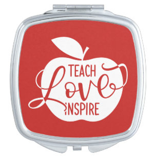 Teach Love Inspire Compact Mirror