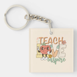Teach Love Inspire – Cute School Supplies Keychain