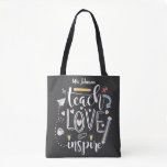 teach love inspire favorite teacher fashion tote bag teach love inspire favorite teacher fashion tote bag