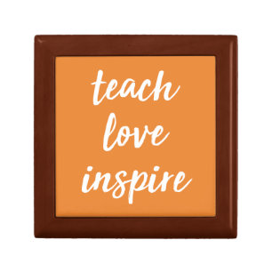 Teach Love Inspire   Inspirational Phrase Gift Box