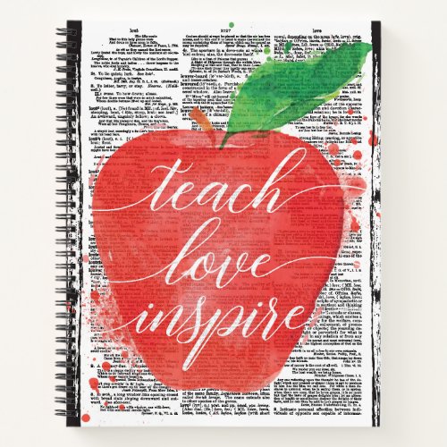Teach Love Inspire Notebook for Teachers
