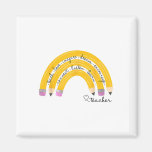 Teach Love Inspire Rainbow Pencil Teacher Ck To Sc Magnet