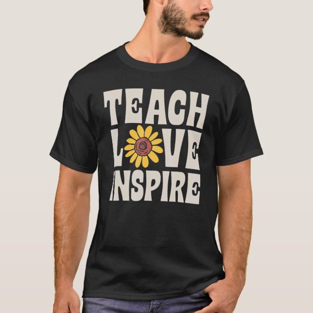 Teach Love Inspire SPED Teacher Speducator Special T-Shirt (Front)