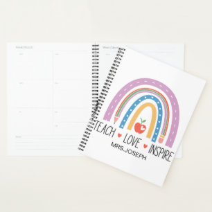 Teach Love Inspire Teacher  Planner
