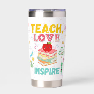 Teach, Love, Inspire Tumbler Perfect for Teachers