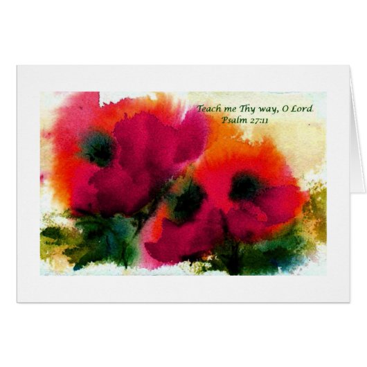 Teach me Thy way O Lord Psalm 27:11 (Front Horizontal)