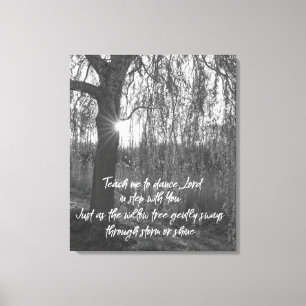 Teach Me to Dance, Lord Christian Prayer Canvas Print