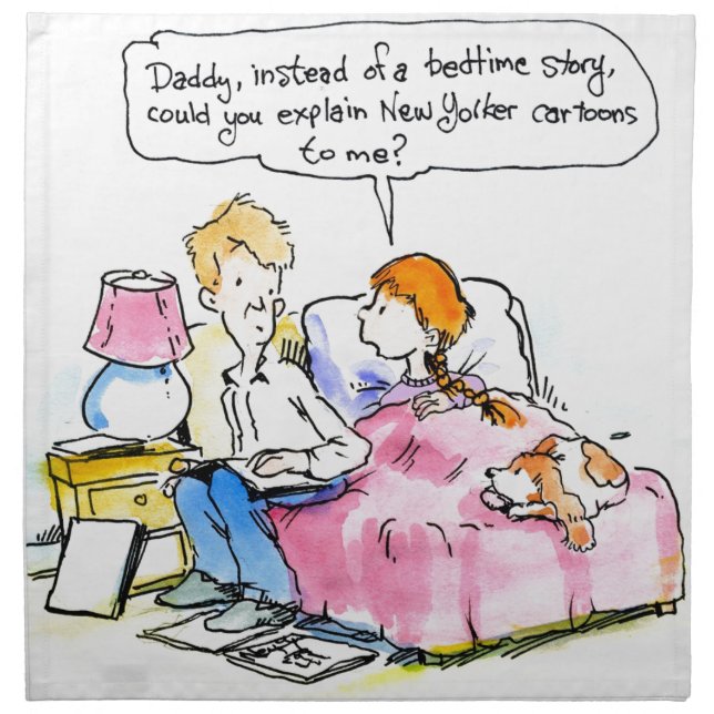 Teach Me To Read Satire Daddy Funny Napkin (Front)