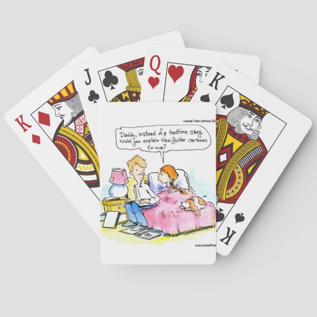 Teach Me To Read Satire Daddy Funny Poker Cards (Back)