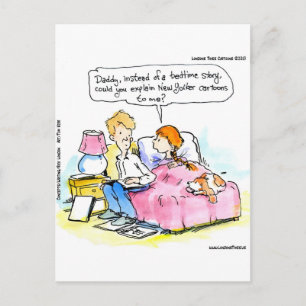 Teach Me To Read Satire Daddy Funny Postcard