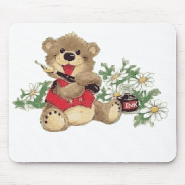 Teach Me To Write Bear Mouse Pad (Front)