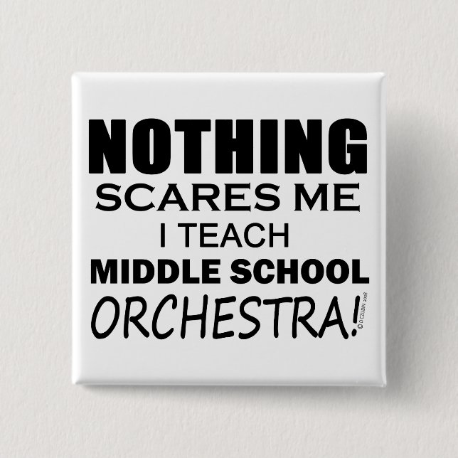 Teach Middle School Orchestra Button (Front)