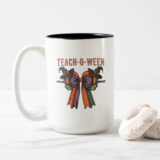 Teach-O-Ween Mug (With Donut)