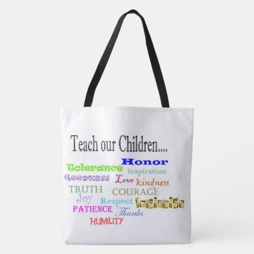 Teach our Children Tote bag