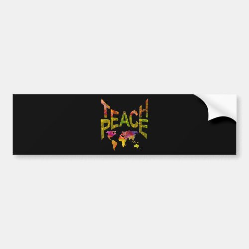 Teach Peace Bumper Sticker