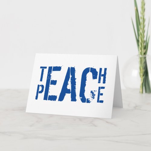 Teach Peace Card
