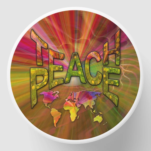 Teach Peace Christmas Gathering gifts Mini Candle Favors (Front)