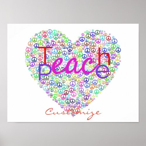 Teach Peace Heart Thunder_Cove Poster