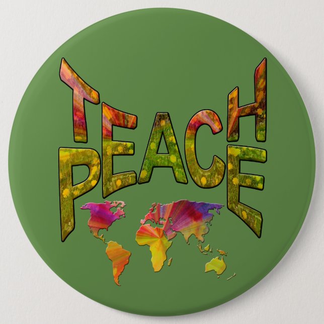 Teach-Peace  Movement Button (Front)