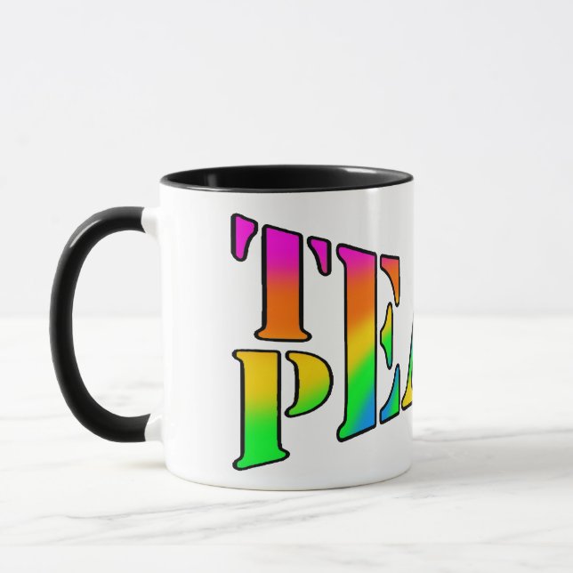 TEACH PEACE MUG (Left)