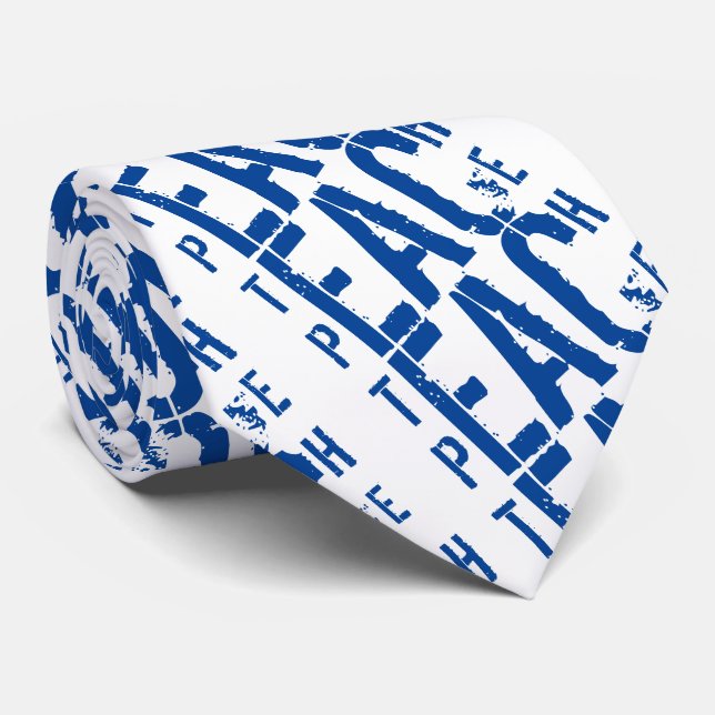 Teach Peace Neck Tie (Rolled)
