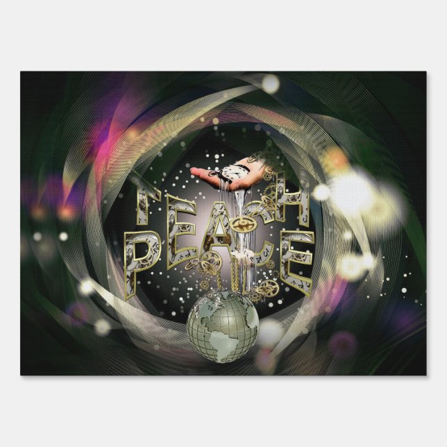 Teach Peace on Earth Sign (Front)