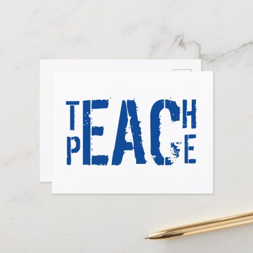 Teach Peace Postcard