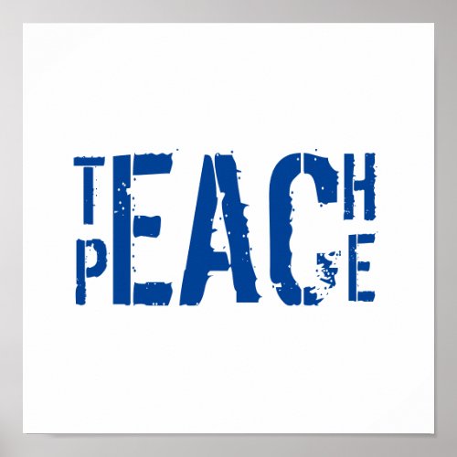 Teach Peace Poster