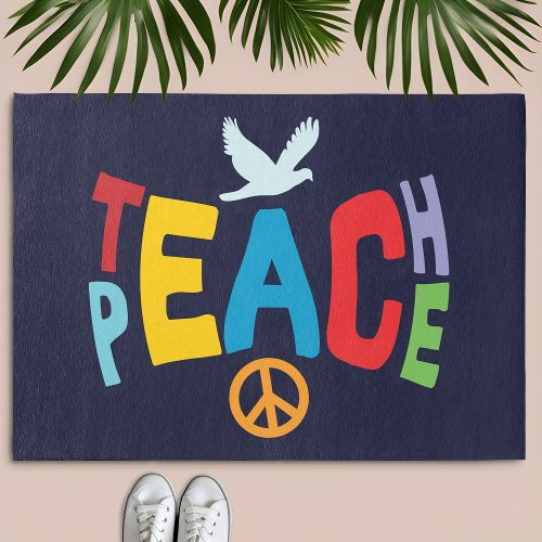 Teach Peace Rug