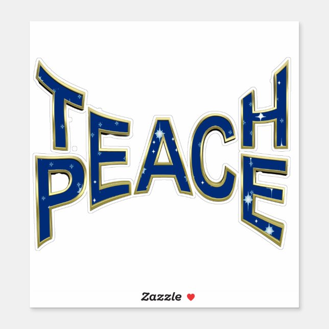 Teach Peace Sticker (Sheet)