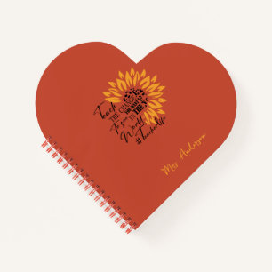 teach the change you want to see in the world notebook