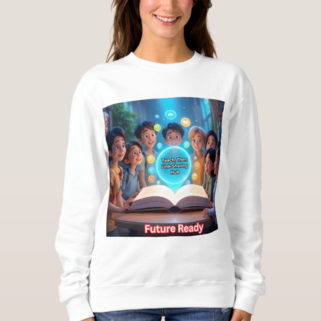 Teach, Then Link Sharing Hub Sweatshirt (Front)