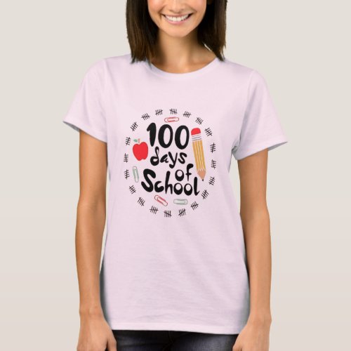 Teacher 100 Days Brighter T_Shirt