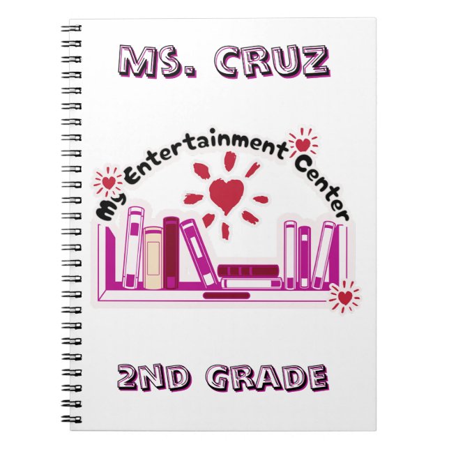 Teacher 2nd grade custom  notebook (Front)