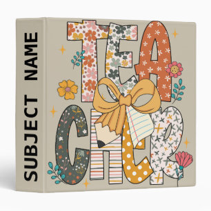 Teacher 3 ring binder