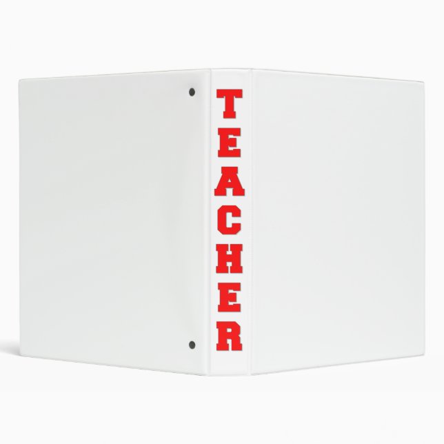 Teacher 3 Ring Binder (Background)