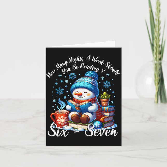 Teacher 67 How Many Nights A Week Should You Be Re Card (Front)