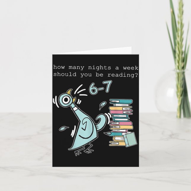 Teacher 67 How Many Nights A Week Should You Be Re Card (Front)