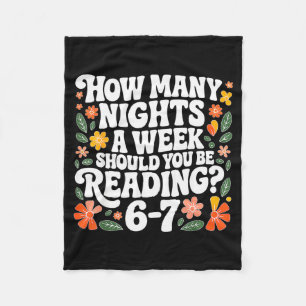 Teacher 67 How Many Nights A Week Should You Be Re Fleece Blanket