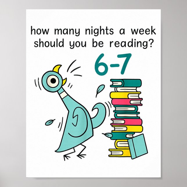 Teacher 67 How Many Nights A Week Should You Be Re Poster (Front)