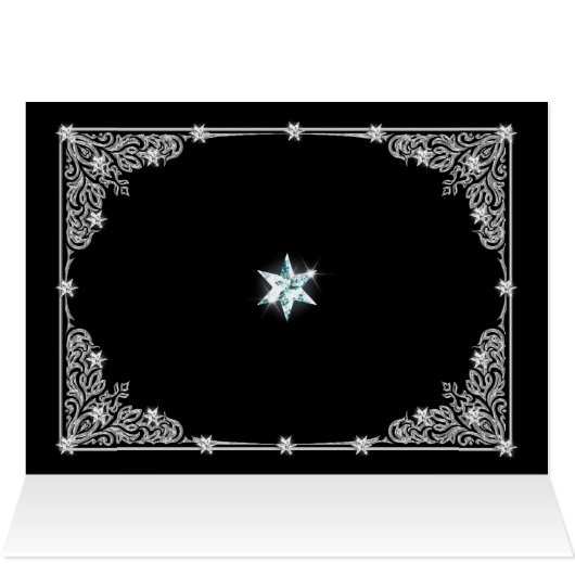Teacher, a Black and white Christmas card (Inside Horizontal (Top))