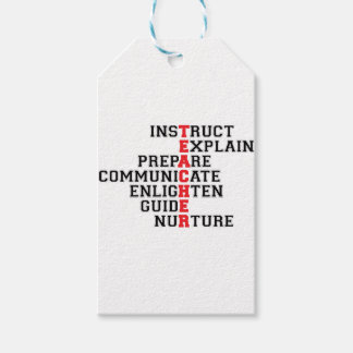 Teacher Acrostic Gift Tags