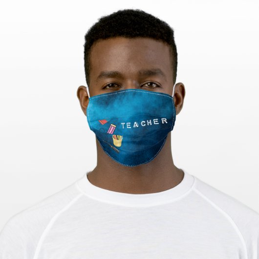 Teacher Adult Cloth Face Mask (Worn)