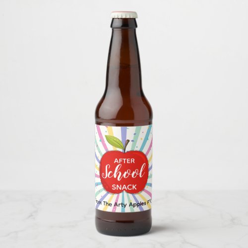 teacher After school snack beer Beer Bottle Label