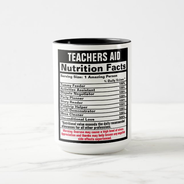 Teacher Aid Funny Gift Mug (Center)