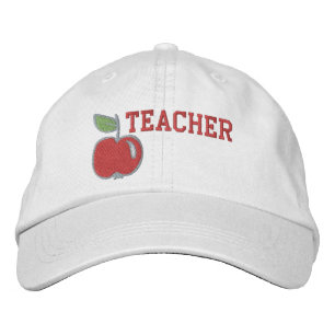 Teacher Apple Embroidered Baseball Cap