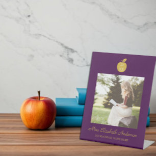 Teacher Apple Graduation Pedestal Sign